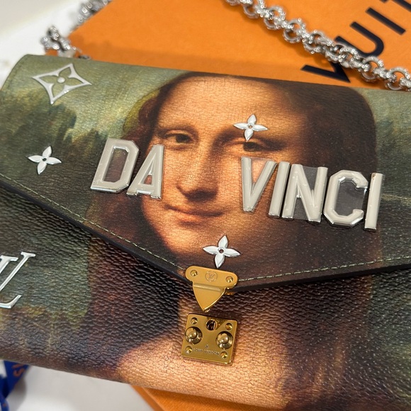 Ultra Rare Louis Vuitton Jeff Koons Mona Lisa wallet on chain nwt - Picture 5 of 17